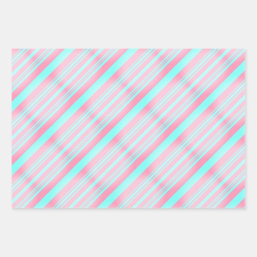 Pastel Blush Roze Baby Blauw Lavendel Groen Pasen Inpakpapier Vel (Voorkant)