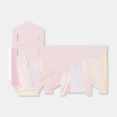 Pastel Blush Roze en Lila Paint Splash Bedankdoosjes (Uitgevouwen)