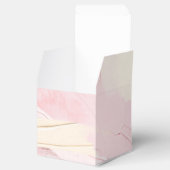 Pastel Blush Roze en Roos Gouden Verf Splash Bedankdoosjes (Geopend)