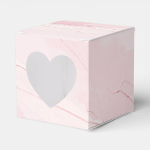 Pastel Blush Roze Verf Splash Bedankdoosjes