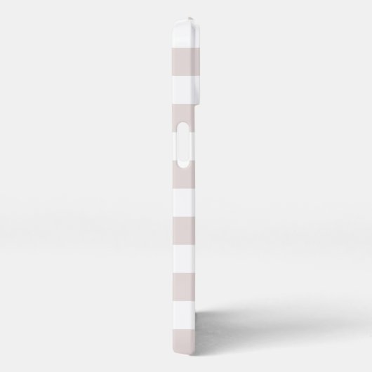 Pastel Blush Stripe New Mrs Last Name Bride iPhone Hoesje (Rechterkant)