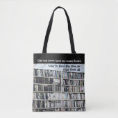 Pastel Boeken op Boekenkast Planken Chic Black Tote Bag (Voorkant)