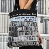 Pastel Boeken op Boekenkast Planken Chic Black Tote Bag