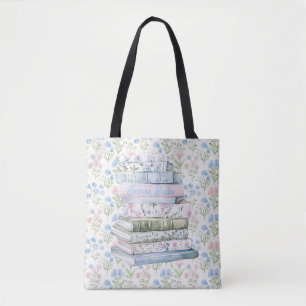 Pastel Boeken Tote Bag