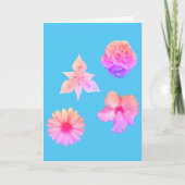 Pastel Boeketkaart Kaart (Voorkant)