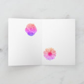 Pastel Boeketkaart Kaart (Binnen)