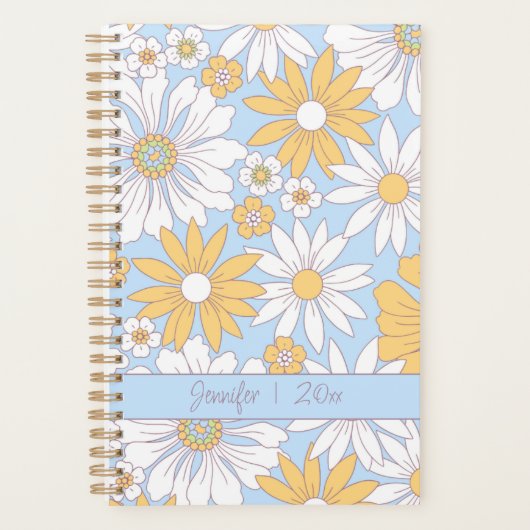 Pastel Boheemse bloemen Planner (Voorkant)