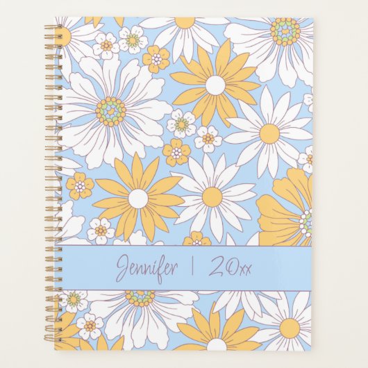 Pastel Bohemian Flowers Planner (Voorkant)