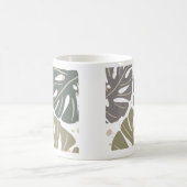 Pastel Boho Abstracte organische esthetische Mok (Center)