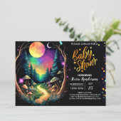 Pastel Boho Adventure wacht op Baby shower Kaart (Staand voorkant)