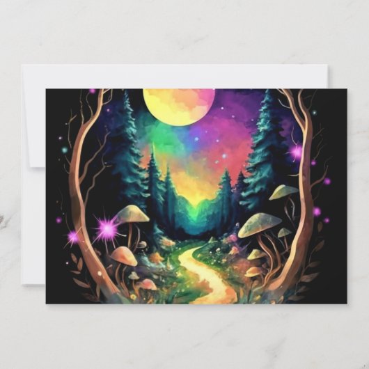 Pastel Boho Adventure wacht op Baby shower Kaart (Achterkant)