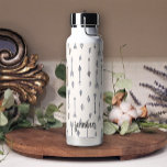 Pastel Boho Arrows Feathers Naam toevoegen Waterfles<br><div class="desc">Boho waterfles.</div>