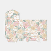 Pastel Boho bloemenpatroon Vrijgezellenfeest Bedankdoosjes (Uitgevouwen)