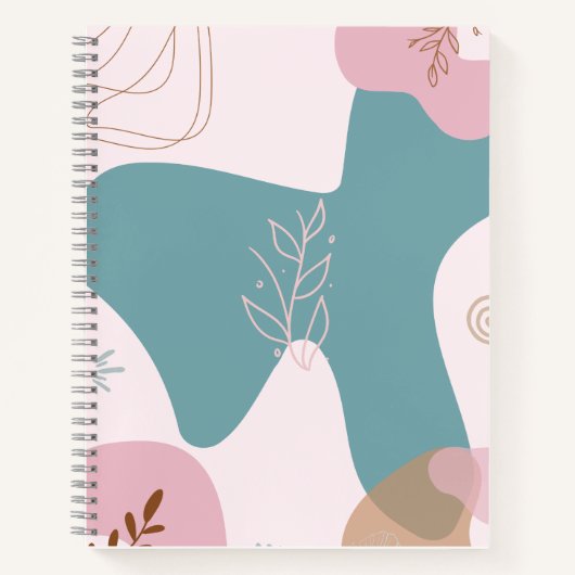 Pastel Boho Botanical Art Notitieboek (Voorkant)