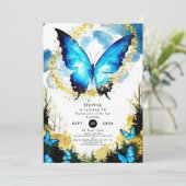 Pastel Boho Butterfly Verjaardag Kaart (Staand voorkant)