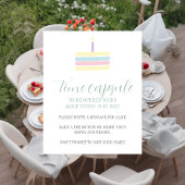 Pastel boho cake 1st Birthday Time Capsule Poster
