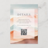 Pastel Boho Desert Wedding Details Informatiekaartje (Voorkant)