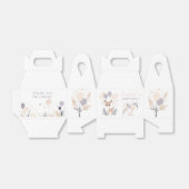 Pastel Boho Fawn en ballonnen Verjaardag Bedankdoosjes (Uitgevouwen)