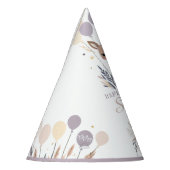 Pastel Boho Fawn en ballonnen Verjaardag Feesthoedjes (Links)