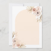 Pastel Boho Floral Arch Baby shower Uitnodiging (Achterkant)