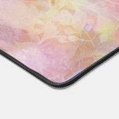 Pastel Boho Floral Pattern Chic Script Monogram Bureaumat (Hoek)