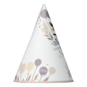 Pastel Boho Fox en Ballonnen Verjaardag Feesthoedjes (Links)