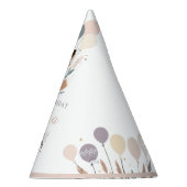 Pastel Boho Fox en Ballonnen Verjaardag Feesthoedjes (Rechts)