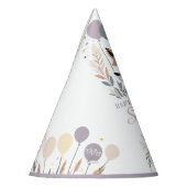 Pastel Boho Fox en Ballonnen Verjaardag Feesthoedjes (Links)