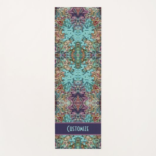 Pastel Boho Fun Custom Abstract Modern Yogamat (Voorkant)