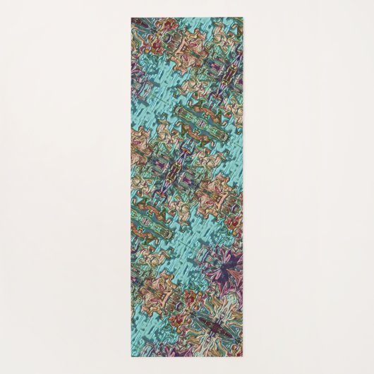  Pastel Boho Fun Custom Abstract Modern Yogamat (Achterkant)
