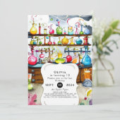Pastel Boho Kinderen Wetenschapper Verjaardag Kaart (Staand voorkant)