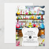 Pastel Boho Kinderen Wetenschapper Verjaardag Kaart (Voorkant / Achterkant)