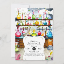 Pastel Boho Kinderen Wetenschapper Verjaardag