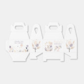 Pastel Boho Konijn en Ballonnen Verjaardag Bedankdoosjes (Uitgevouwen)