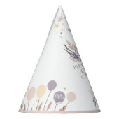 Pastel Boho Konijn en Ballonnen Verjaardag Feesthoedjes (Links)
