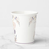 Pastel Boho Konijn en Ballonnen Verjaardag Papieren Bekers (Links)