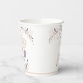 Pastel Boho Konijn en Ballonnen Verjaardag Papieren Bekers (Links)