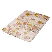Pastel Boho Mosterd Geel Wildflowers Badmat (Gekanteld)