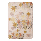 Pastel Boho Mosterd Geel Wildflowers Badmat (Voorkant Verticaal)