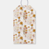 Pastel Boho Mosterd Geel Wildflowers Cadeaulabel (Achterkant)