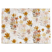 Pastel Boho Mosterd Geel Wildflowers Groot Cadeauzakje (Voorkant)