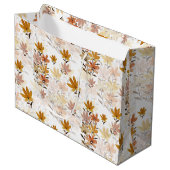 Pastel Boho Mosterd Geel Wildflowers Groot Cadeauzakje (Voorkant Gekanteld)