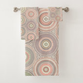 Pastel Boho Multi Mandalas Bad Handdoek (Insitu)