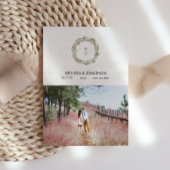 Pastel Boho Neutral Floral Voeg Afbeelding toe beh Save The Date