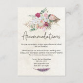 Pastel Boho Neutral Floral Weddenschap Informatiekaartje (Voorkant)
