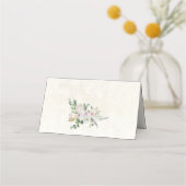 Pastel Boho Neutral Floral Wedding Place Card Plaatskaartje (Achterkant)