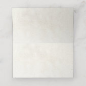 Pastel Boho Neutral Floral Wedding Place Card Plaatskaartje (Binnenkant ongevouwen)