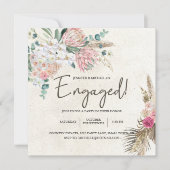Pastel Boho Neutrale Elegante Trouwkaart (Voorkant)
