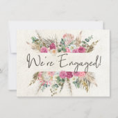 Pastel Boho Neutrale Elegante Trouwkaart (Voorkant)