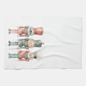 Pastel Boho Notenkraker Script Kerstmis Theedoek (Horizontaal)